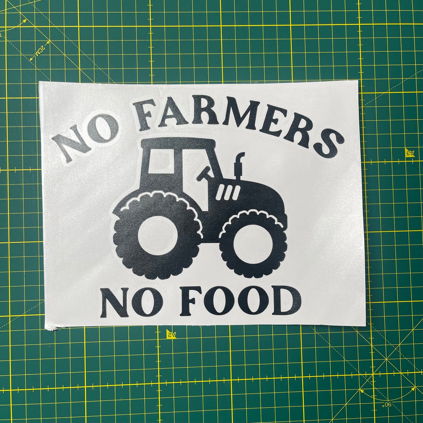 “No Farmers, No Food” Decal