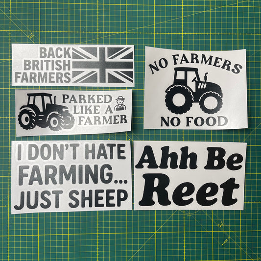 British Farming Decal Bundle - 5 Pack