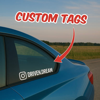 Custom Instagram Name Sticker