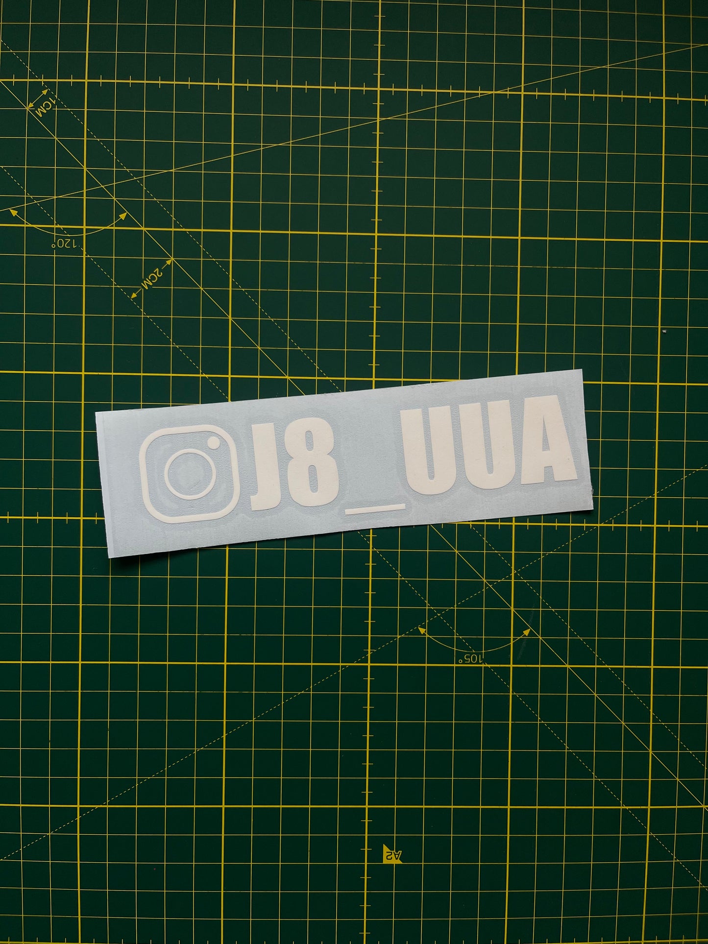Custom Instagram Name Sticker